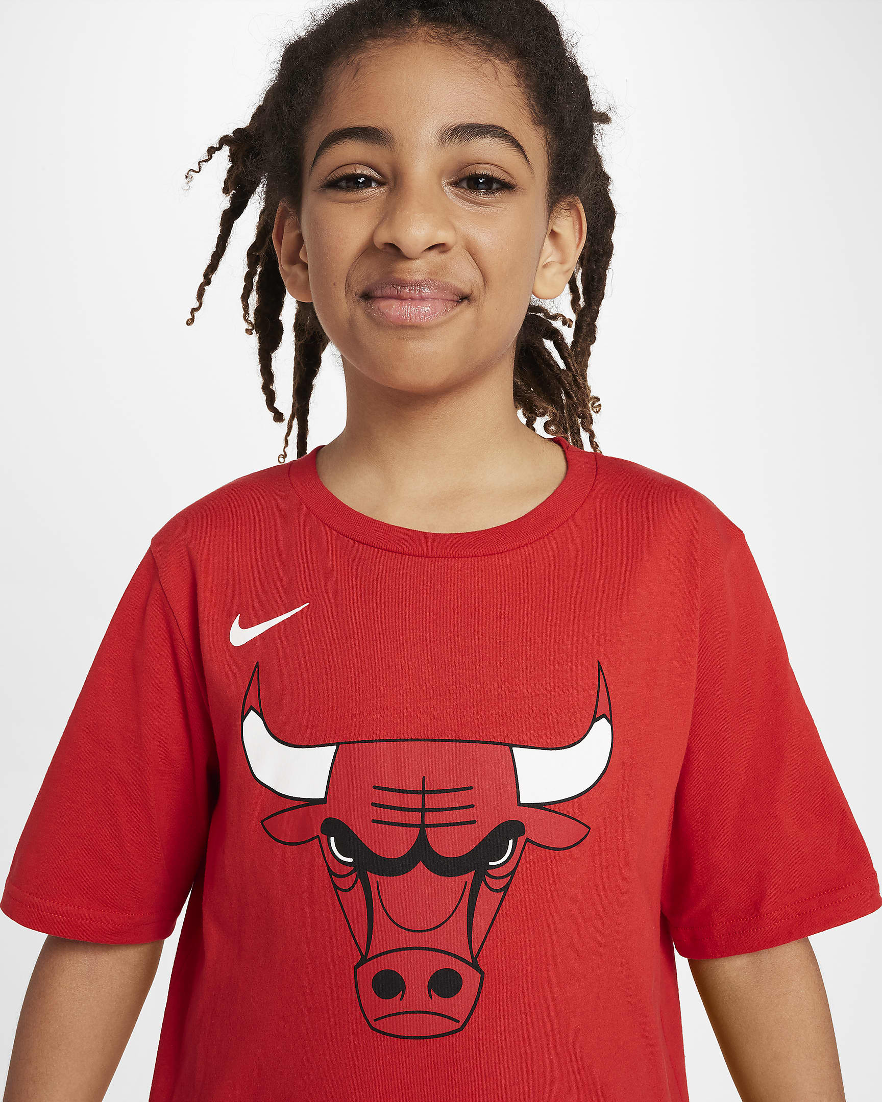 T shirt z logo dla dużych dzieci chłopców Nike NBA Chicago Bulls